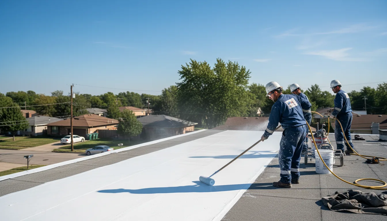Commercial roof coating in Cassoday, KS near me